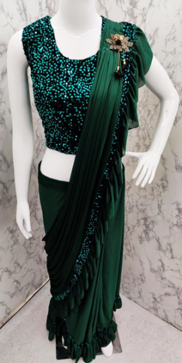  Ruffel Saree 